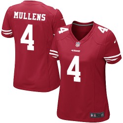 Game Women's Nick Mullens Red Home Jersey - #4 Football San Francisco 49ers