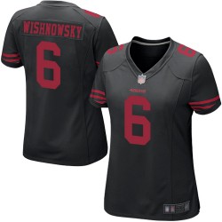 Game Women's Mitch Wishnowsky Black Alternate Jersey - #6 Football San Francisco 49ers