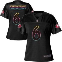 Game Women's Mitch Wishnowsky Black Jersey - #6 Football San Francisco 49ers Fashion