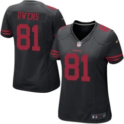 Game Women's Terrell Owens Black Alternate Jersey - #81 Football San Francisco 49ers