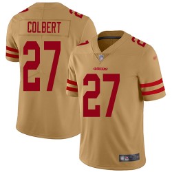 Limited Men's Adrian Colbert Gold Jersey - #27 Football San Francisco 49ers Inverted Legend