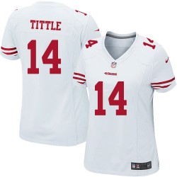 Game Women's Y.A. Tittle White Road Jersey - #14 Football San Francisco 49ers