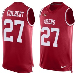 Limited Men's Adrian Colbert Red Jersey - #27 Football San Francisco 49ers Player Name & Number Tank Top