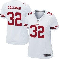 Game Women's Tevin Coleman White Road Jersey - #26 Football San Francisco 49ers