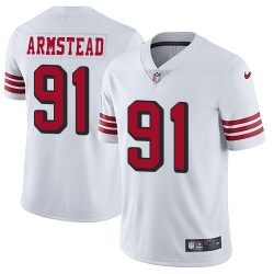 Limited Men's Arik Armstead White Jersey - #91 Football San Francisco 49ers Rush Vapor Untouchable