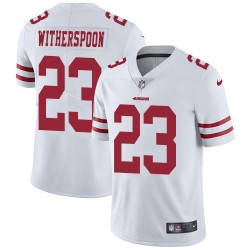 Limited Men's Ahkello Witherspoon White Road Jersey - #23 Football San Francisco 49ers Vapor Untouchable
