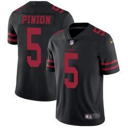 Limited Men's Bradley Pinion Black Alternate Jersey - #5 Football San Francisco 49ers Vapor Untouchable