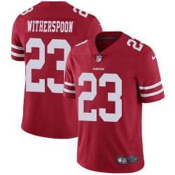 Limited Men's Ahkello Witherspoon Red Home Jersey - #23 Football San Francisco 49ers Vapor Untouchable