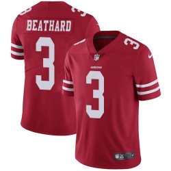 Limited Men's C. J. Beathard Red Home Jersey - #3 Football San Francisco 49ers Vapor Untouchable