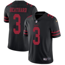 Limited Men's C. J. Beathard Black Alternate Jersey - #3 Football San Francisco 49ers Vapor Untouchable