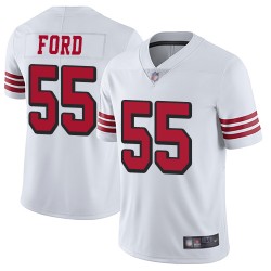 Limited Men's Dee Ford White Jersey - #55 Football San Francisco 49ers Rush Vapor Untouchable