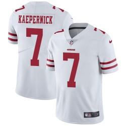 Limited Men's Colin Kaepernick White Road Jersey - #7 Football San Francisco 49ers Vapor Untouchable