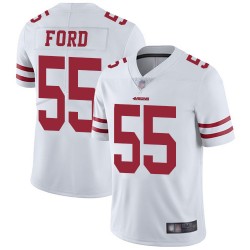 Limited Men's Dee Ford White Road Jersey - #55 Football San Francisco 49ers Vapor Untouchable