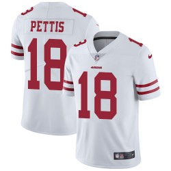 Limited Men's Dante Pettis White Road Jersey - #18 Football San Francisco 49ers Vapor Untouchable