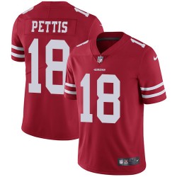 Limited Men's Dante Pettis Red Home Jersey - #18 Football San Francisco 49ers Vapor Untouchable