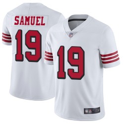 Limited Men's Deebo Samuel White Jersey - #19 Football San Francisco 49ers Rush Vapor Untouchable