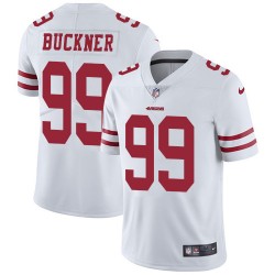 Limited Men's DeForest Buckner White Road Jersey - #99 Football San Francisco 49ers Vapor Untouchable