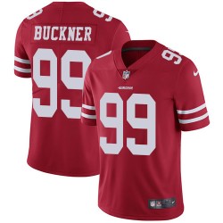 Limited Men's DeForest Buckner Red Home Jersey - #99 Football San Francisco 49ers Vapor Untouchable