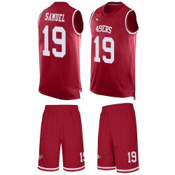 Limited Men's Deebo Samuel Red Jersey - #19 Football San Francisco 49ers Tank Top Suit
