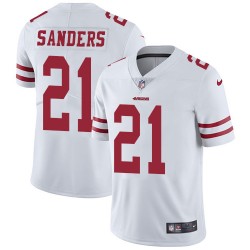 Limited Men's Deion Sanders White Road Jersey - #21 Football San Francisco 49ers Vapor Untouchable