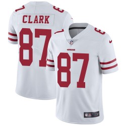 Limited Men's Dwight Clark White Road Jersey - #87 Football San Francisco 49ers Vapor Untouchable