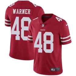 Limited Men's Fred Warner Red Home Jersey - #54 Football San Francisco 49ers Vapor Untouchable