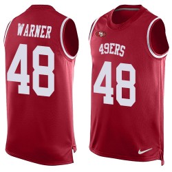 Limited Men's Fred Warner Red Jersey - #54 Football San Francisco 49ers Player Name & Number Tank Top