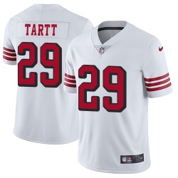Limited Men's Jaquiski Tartt White Jersey - #29 Football San Francisco 49ers Rush Vapor Untouchable