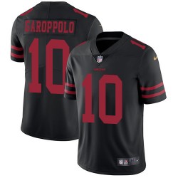 Limited Men's Jimmy Garoppolo Black Alternate Jersey - #10 Football San Francisco 49ers Vapor Untouchable