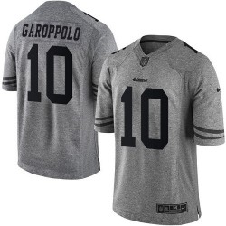 Limited Men's Jimmy Garoppolo Gray Jersey - #10 Football San Francisco 49ers Gridiron