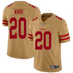 Limited Men's Jimmie Ward Gold Jersey - #20 Football San Francisco 49ers Inverted Legend