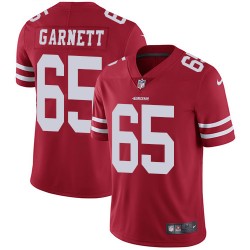 Limited Men's Joshua Garnett Red Home Jersey - #65 Football San Francisco 49ers Vapor Untouchable