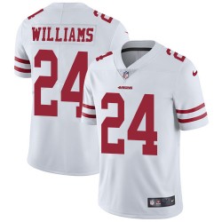 Limited Men's K'Waun Williams White Road Jersey - #24 Football San Francisco 49ers Vapor Untouchable