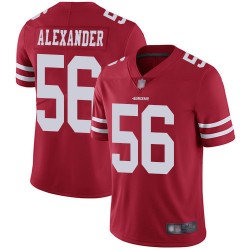 Limited Men's Kwon Alexander Red Home Jersey - #56 Football San Francisco 49ers Vapor Untouchable