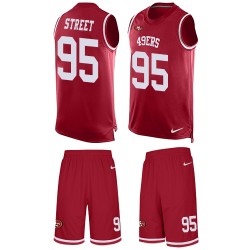Limited Men's Kentavius Street Red Jersey - #95 Football San Francisco 49ers Tank Top Suit