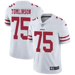 Limited Men's Laken Tomlinson White Road Jersey - #75 Football San Francisco 49ers Vapor Untouchable