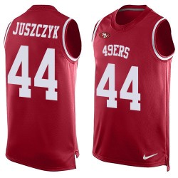 Limited Men's Kyle Juszczyk Red Jersey - #44 Football San Francisco 49ers Player Name & Number Tank Top