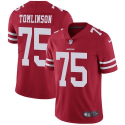 Limited Men's Laken Tomlinson Red Home Jersey - #75 Football San Francisco 49ers Vapor Untouchable