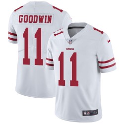 Limited Men's Marquise Goodwin White Road Jersey - #11 Football San Francisco 49ers Vapor Untouchable