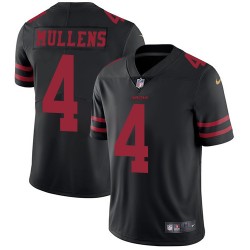 Limited Men's Nick Mullens Black Alternate Jersey - #4 Football San Francisco 49ers Vapor Untouchable