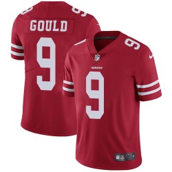 Limited Men's Robbie Gould Red Home Jersey - #9 Football San Francisco 49ers Vapor Untouchable