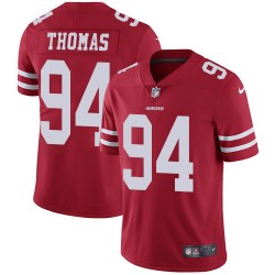 Limited Men's Solomon Thomas Red Home Jersey - #94 Football San Francisco 49ers Vapor Untouchable
