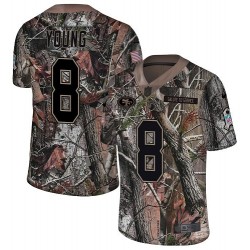 Limited Men's Steve Young Camo Jersey - #8 Football San Francisco 49ers Rush Realtree