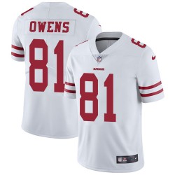 Limited Men's Terrell Owens White Road Jersey - #81 Football San Francisco 49ers Vapor Untouchable