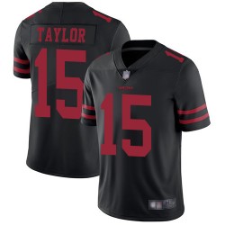 Limited Men's Trent Taylor Black Alternate Jersey - #15 Football San Francisco 49ers Vapor Untouchable