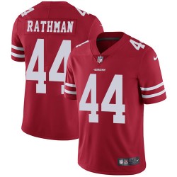 Limited Men's Tom Rathman Red Home Jersey - #44 Football San Francisco 49ers Vapor Untouchable
