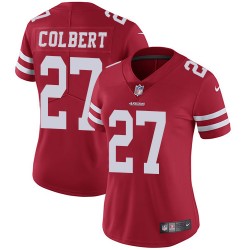 Limited Women's Adrian Colbert Red Home Jersey - #27 Football San Francisco 49ers Vapor Untouchable