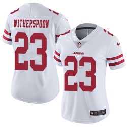 Limited Women's Ahkello Witherspoon White Road Jersey - #23 Football San Francisco 49ers Vapor Untouchable