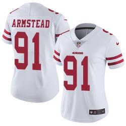 Limited Women's Arik Armstead White Road Jersey - #91 Football San Francisco 49ers Vapor Untouchable