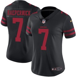 Limited Women's Colin Kaepernick Black Alternate Jersey - #7 Football San Francisco 49ers Vapor Untouchable